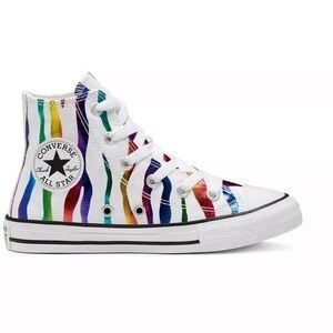 Converse Chuck Taylor All Star Zebra High Top Shoes big‎ kids youth 6